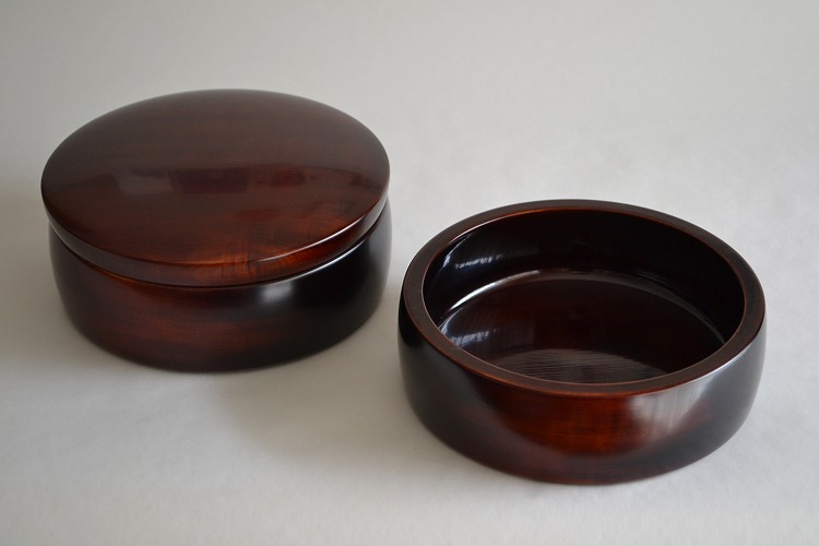 仁城義勝 重箱 栃丸型2段の重ね鉢 | 仁城義勝・逸景 仁城逸景 仁城義勝